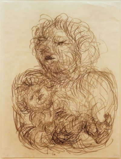 With Her Late-born Child by Paul Klee